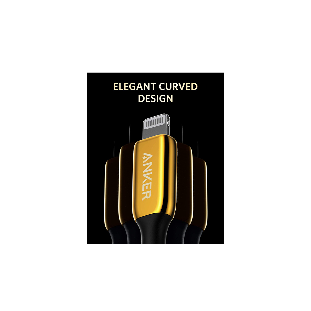 Anker Special Edition 24K Gold USB C to Lightning Cable (6 ft) Powerline+ III Anker Special Edition 24K Gold USB C to Lightning Cable (6 ft) Powerline+ III